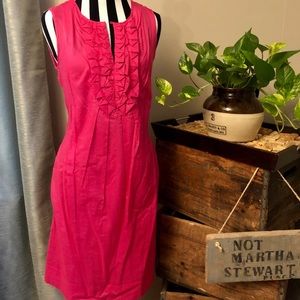 Calvin Klein Hot Pink Magenta Cotton Sheath Dress